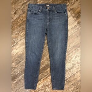 PAIGE Women's Dark Blue Skinny Jeans